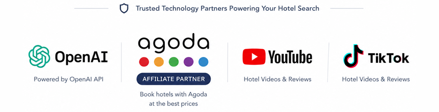 Powered by OpenAI API, Agoda Affiliate Partner, YouTube and TikTok hotel videos